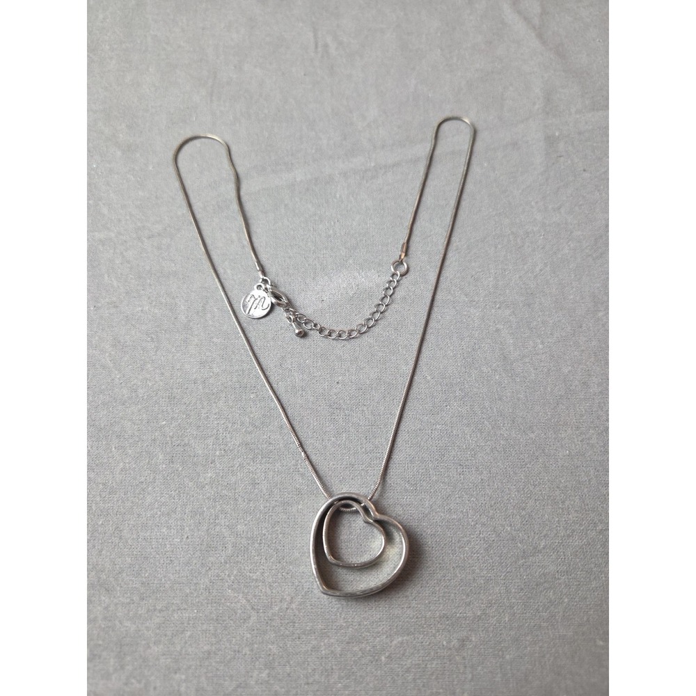 Double Floating Heart Necklace